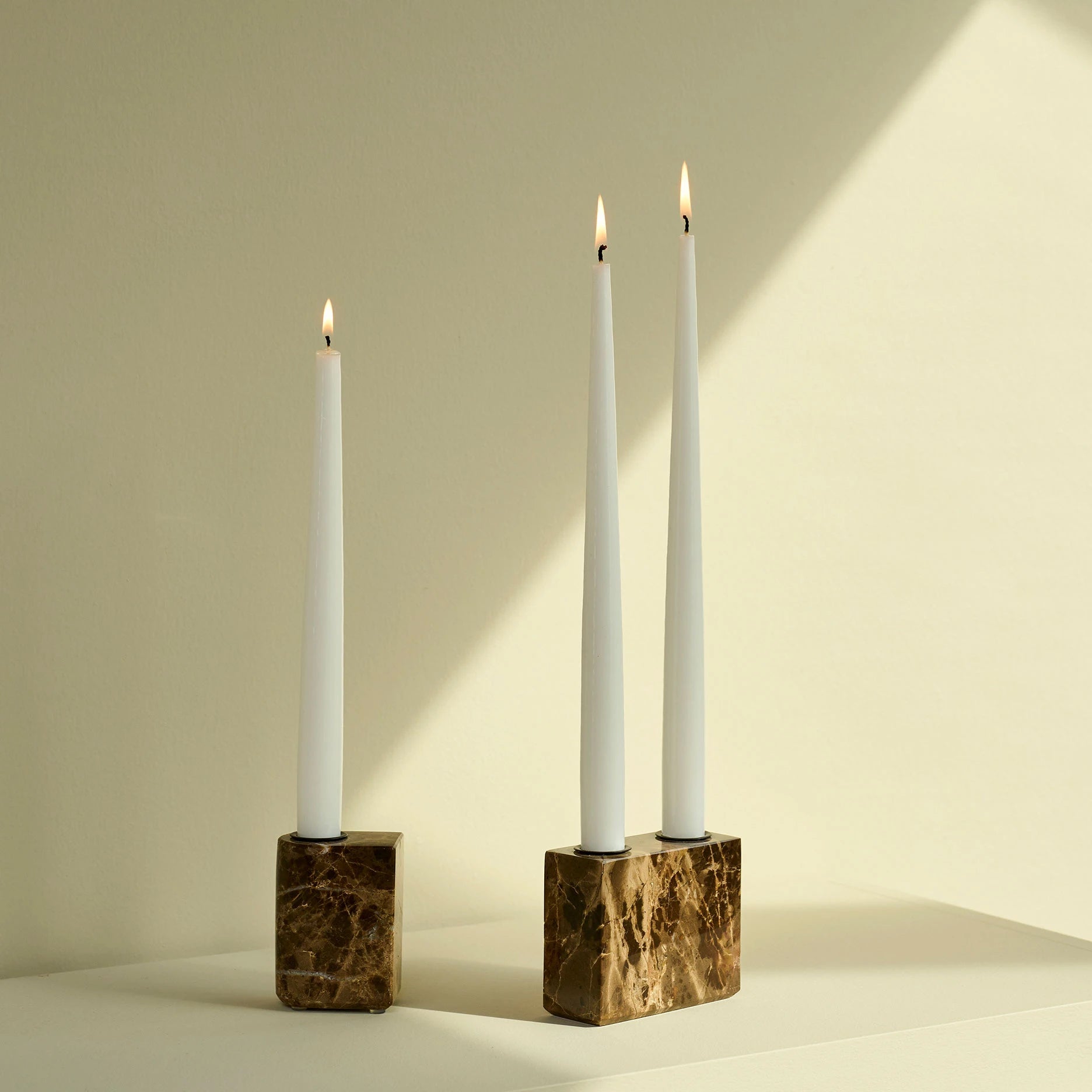 Marble II Cube Kerzenhalter 2 Kerzen